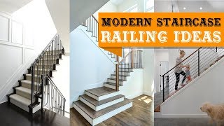 100 Modern Staircase Railing Ideas [upl. by Cira]