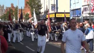 Shankill protestant boys  Ulster Covenant Centenary parade 2012 [upl. by Meek]