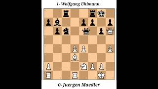 Juergen Maedler vs Wolfgang Uhlmann East German Championship 1963 chess chessgame chessfever1 [upl. by Otxilac]