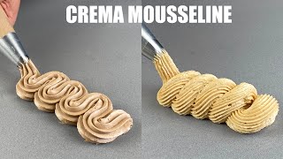 Crema Mousseline para rellenos y decoraciones  Mousseline Cream for fillings and decorations [upl. by Hekking]