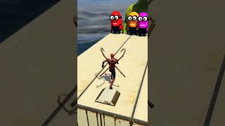 GTA 5 Epic Water Ragdolls  SpiderMan Jumps  Fails ep74 shorts [upl. by Karlene]