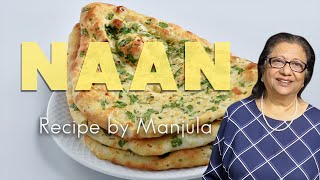 Naan Bread Recipe  How To Make Naan Bread at Home by Manjula [upl. by Sandry]