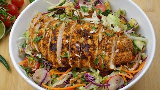 Grilled Chicken SaladHealthy Salad Recipe weight loss Recipe [upl. by Gorga]