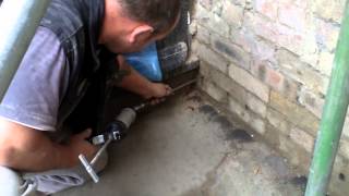 Easy how to do external damp proofing DPC to create a render plynth [upl. by Grega]