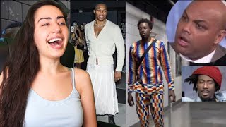 SOCCER FAN REACTS TO Charles Barkley Roasting Players Outfits Part 2 [upl. by Geno]