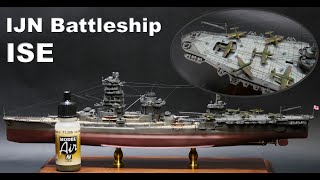 Hybrid Battleship  IJN Ise 1700 Scale Model [upl. by Yale]