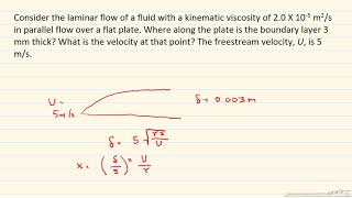 Example of Blasius Solution for Boundary Layer Flow [upl. by Ottillia378]