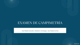 Examen de campimetría [upl. by Atalaya115]