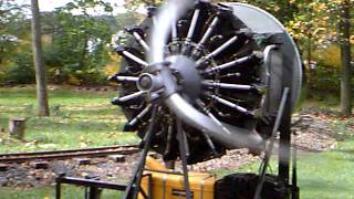 1943 lycoming R680 9 cyl aircraft engine at the jacktown engine show in bangor pa oct 15 2011 [upl. by Jada476]