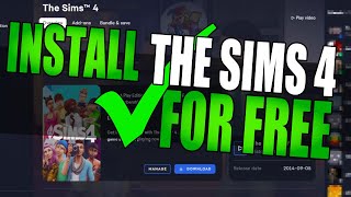 How To Download The Sims 4 Free  Free To Play On PC [upl. by Illil]