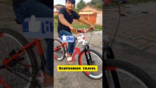 Suspension Travel 100😱suspension shorts stunt viralvideo mtbcycle rahulcyclestunt [upl. by Lebezej]