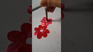 Easy flower art 🌸😳satisfying art painting [upl. by Leahcimrej]