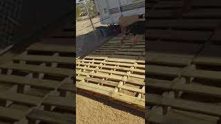 Building a temporary pallet deck [upl. by Einberger233]