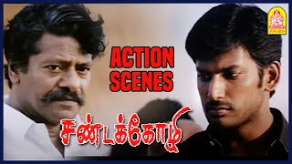 அதுக்கு நேருக்கு நேர் மோதனும்  Sandakozhi Tamil Movie  Vishal  Meera Jasmine  Rajkiran [upl. by Nnyllaf]