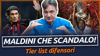 MALDINI CHE SCANDALO  TIER LIST difensori  Fabio Caressa [upl. by Leviralc]