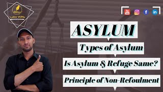 What is Asylum  Types of Asylum  Asylum and Refuge  Principle of NonRefoulment  LawWits [upl. by Kcirddehs195]