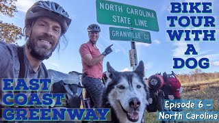 EAST COAST GREENWAY BIKE TOUR  North Carolina  Section 6 With A DOG [upl. by Enar]