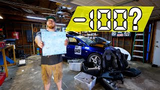 Evo 9 Time Attack Build  BIG Weight Reduction [upl. by Ellenij217]