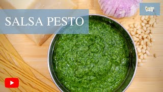 SALSA PESTO Receta Original Italiana [upl. by Arlon]