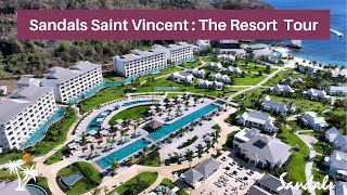 Full Tour in 4K Sandals St Vincent Resort 2024  NEWEST Resort Peek w Mr TraveLux [upl. by Hsotnas564]