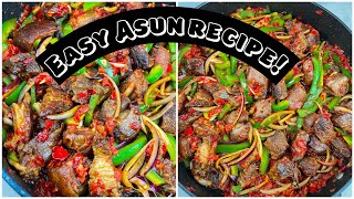 HOMEMADE ASUN Peppered Goat meat [upl. by Awad]