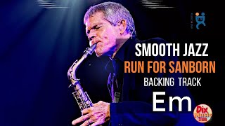 Smooth jazz Backing track  Run for Sanborn in E minor 97 bpm [upl. by Balthazar27]