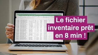 Préparer votre inventaire rapidement avec Excel ou Google Sheets [upl. by Boyd620]