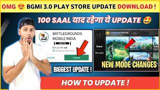 OFFICIAL 🔴 Bgmi 30 Play Store Update Here  Bgmi New Update  Bgmi 30 Update  bgmi update [upl. by Enirehtakyram]