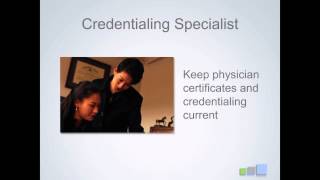 Credentialing Specialist Role amp Responsibilities [upl. by Rosaline509]