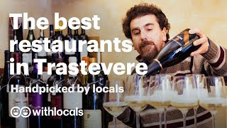 Best restaurants in Trastevere 🍝 where to eat in Trastevere  by Rome locals [upl. by Nahtan]