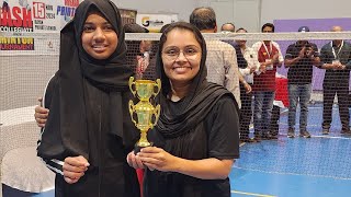 Badminton match🔥Womens Double  Team PSMO college alumni Qatar CAAK Sports Meet 2024 badminton [upl. by Saraann]