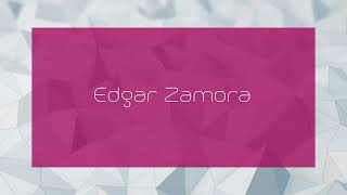 Edgar Zamora  appearance [upl. by Hsuk]