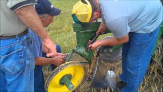 1958 John Deere 730 Diesel with Plow Fred Westwmv [upl. by Kahcztiy]