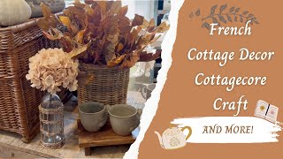 FRENCH COTTAGE DECOR COTTAGECORE CRAFT APPLE CIDER DONUTS and MORE Plus an announcement [upl. by Nibuz]