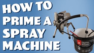 How to Prime the TriTech T5 Spray Machine with Paint [upl. by Darcey]