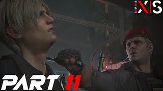 Resident Evil 4 Remastered GAMEPLAY WALKTHROUGH Part 11  KRAUSER BOSS FIGHT PT1 Xbox Series X [upl. by Swec83]