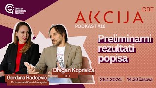 AKCIJA CDT 18  Preliminarni rezultati popisa [upl. by Akinajnat530]