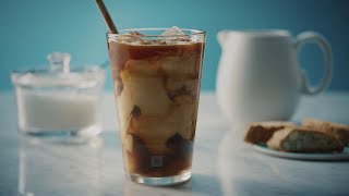 Iced double espresso with milk [upl. by Sillert]