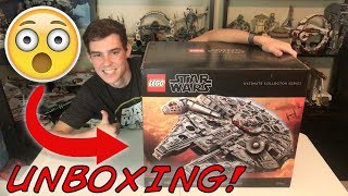 Unboxing The Biggest LEGO Set Ever  LEGO Star Wars 75192 UCS Millennium Falcon Unboxing  Haul [upl. by Ahsenauq]