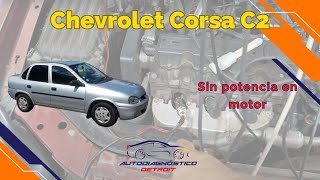 CHEVY CORSA C2 SIN POTENCIA EL MOTOR [upl. by Wiedmann]