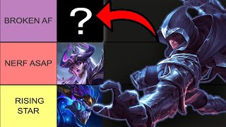 WILD RIFT TIER LIST 50A  BEST CHAMPIONS IN WILD RIFT for every Role [upl. by Rhines]