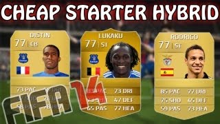 CHEAP HYBRID STARTER SQUAD feat LUKAKU  FIFA 14 Squad Builder [upl. by Bart]