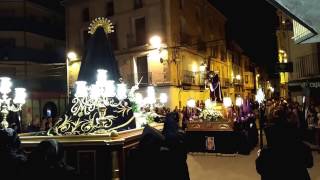 Procesión del Encuentro en La Puebla de Híjar Martes Santo [upl. by Drida]