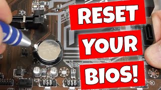 How To RESET Your PC BIOS Or Change The CMOS Battery [upl. by Kenleigh]