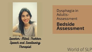 Dysphagia in Adults Assessment Day 1 [upl. by Gnat863]