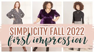 Review Simplicity Fall 2022 Sewing Patterns [upl. by Bergstein]