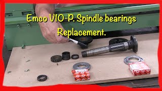 EMCO V10P Spindle Bearings Replacement [upl. by Studdard]