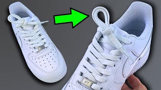 How To Factory Lace Nike Air Force 1s  Nike AF1 Factory Knot DS Knot [upl. by Erodeht165]