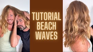 TUTORIAL BEACH WAVES  come fare le onde con la spazzola [upl. by Campball]