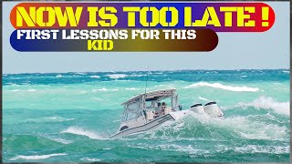 SMALL BOATS CAUGHT IN ROUGH WAVES AT HAULOVER INLET  BOAT ZONE [upl. by Leonsis]